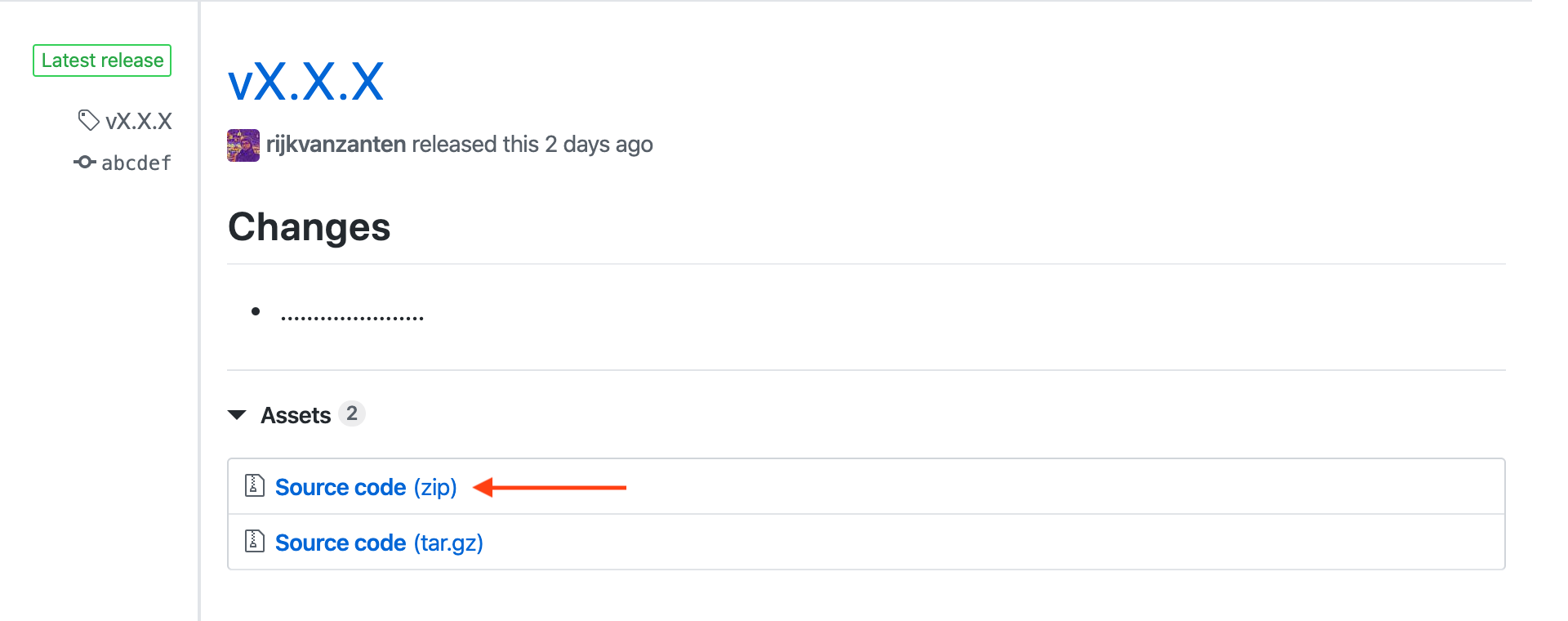 Example release